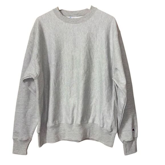 Champion Mens Reverse Weave Crewneck Sweatshirt grey size large - Picture 1 of 11